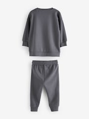Charcoal Grey Marvel Spider-Man Jersey Sweatshirt And Joggers Set (3mths-8yrs) - Image 6 of 7