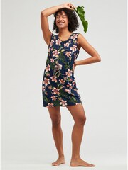 Roxy Blue Surfs Up Floral Printed Dress - Image 3 of 7