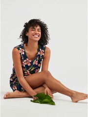 Roxy Blue Surfs Up Floral Printed Dress - Image 5 of 7