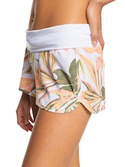 Roxy White Floral Endless Summer Swim Board Shorts - Image 3 of 7