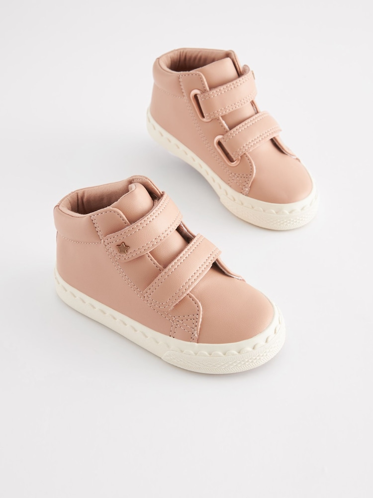 Pink - Hohe Sneaker mit Klettverschluss - Bild 1 von 5
