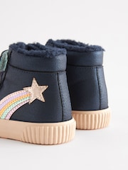Navy Rainbow High Top Trainers - Image 5 of 5
