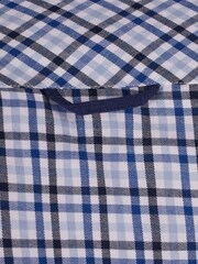 Raging Bull Blue Long Sleeve Brushed Cotton Gingham Shirt - Image 8 of 8