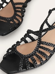 Boden Black Woven Multi Strap Flat Sandals - Image 4 of 4