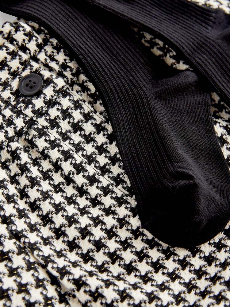 Hahnentrittmuster, Schwarz/Weiß - Shorts und Strumpfhose im Set (3 bis 16 Jahre) - Bild 7 von 7