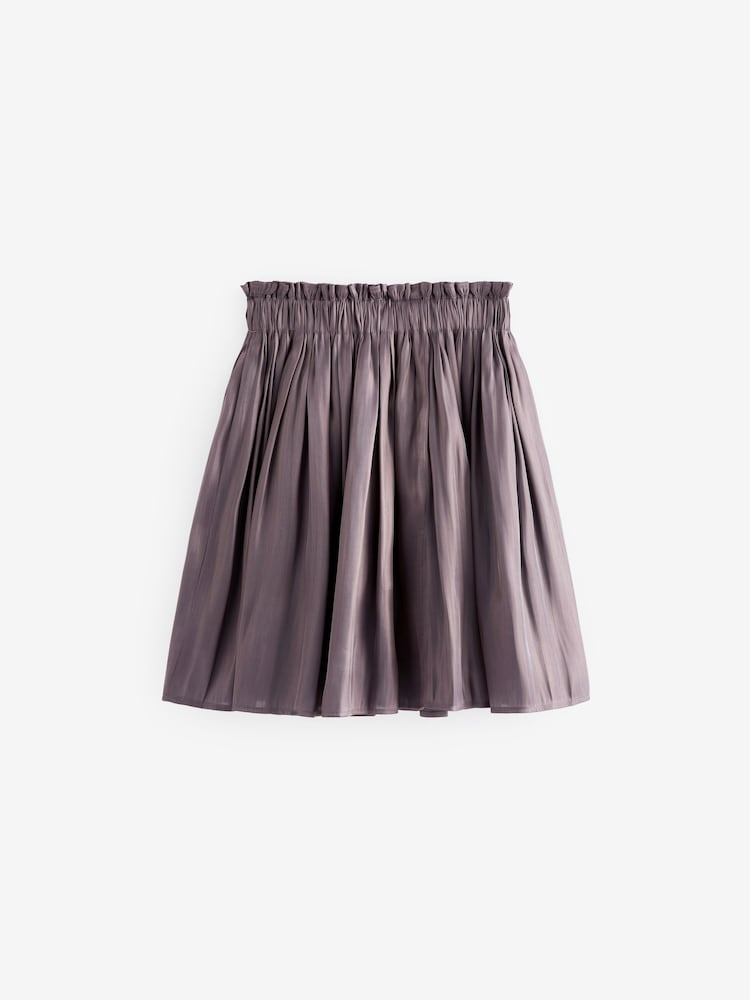 Charcoal Grey Metallic Skirt (3-16yrs) - Image 6 of 6
