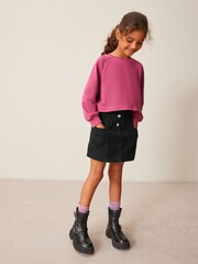 Black Paperbag Waist Skirt (3-16yrs) - Image 1 of 8