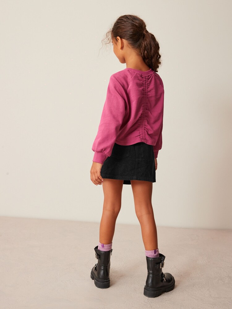 Black Paperbag Waist Skirt (3-16yrs) - Image 4 of 8