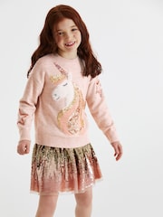 Gold Ombre Sequin Skirt (3-16yrs) - Image 2 of 7