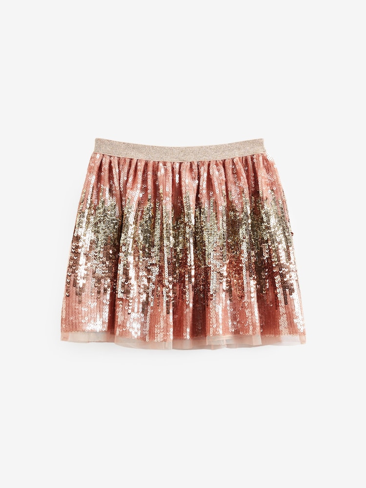 Gold Ombre Sequin Skirt (3-16yrs) - Image 7 of 7