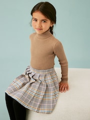 Pink Pleated Check Skirt (3-16yrs) - Image 2 of 5