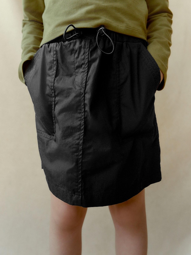 Black Parachute Cargo Skirt (3-16yrs) - Image 6 of 8