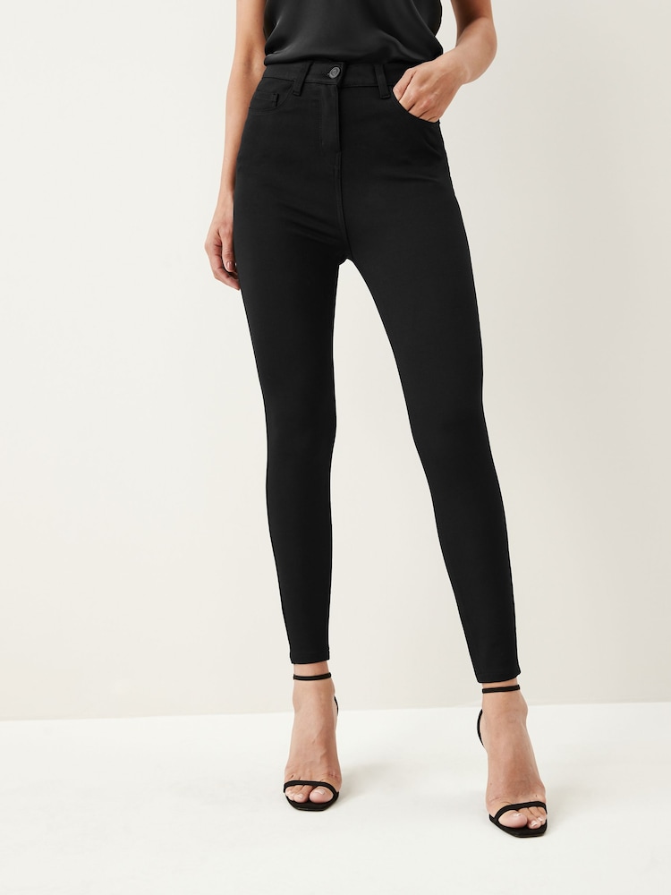 Black Ponte Slim Leg Trousers - Image 1 of 5