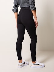 Black Ponte Zip Detail Leggings - Image 3 of 6