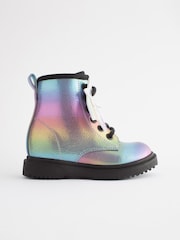 Rainbow Standard Fit (F) Warm Lined Lace-Up Boots - Image 4 of 8