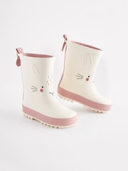 White Bunny Print Wellies - Image 1 of 6