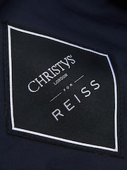 Reiss Navy Arbor Linen Baker Boy Cap - Image 4 of 4