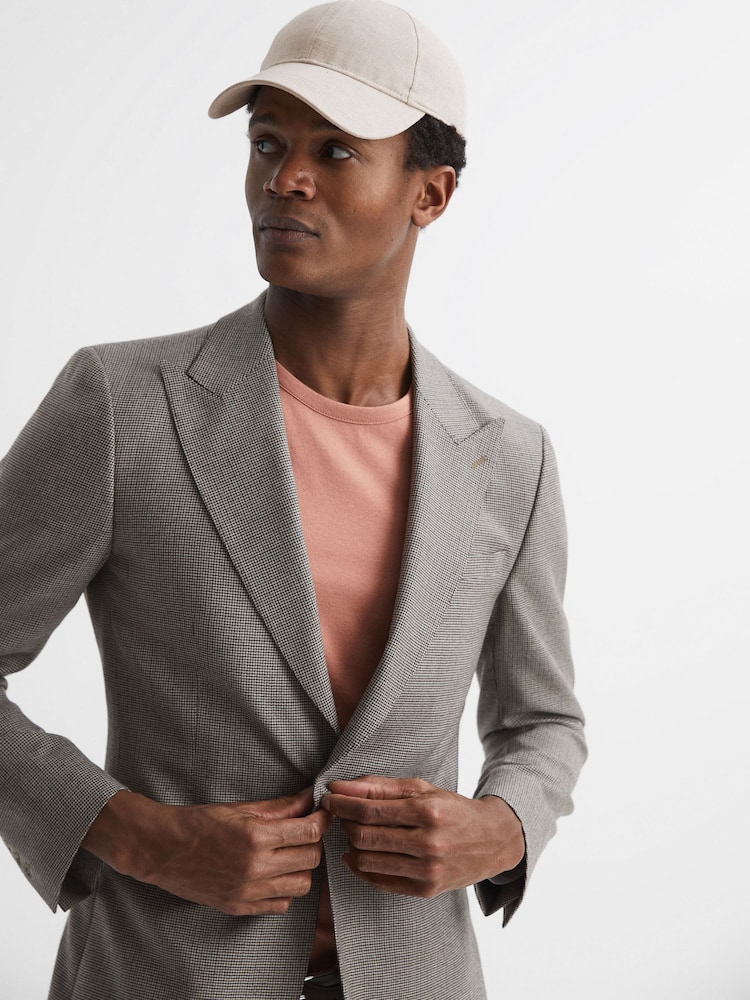 Reiss Stone Dawson Cotton-Linen Blend Baseball Cap - Image 2 of 4