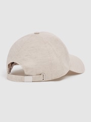 Reiss Stone Dawson Cotton-Linen Blend Baseball Cap - Image 3 of 4