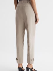 Reiss Stone River High Rise Cropped Tapered Trousers - Image 5 of 7