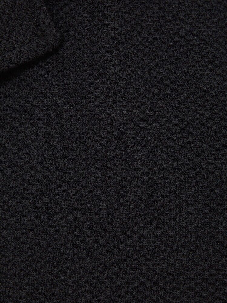 Reiss Navy Koen Senior Short Sleeve Cuban Collar Shirt - Image 6 of 6