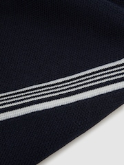 Reiss Navy Colton Senior Side Stripe Drawstring Shorts - Image 7 of 7