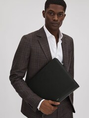 Reiss Black Declan Saffiano Leather Folio - Image 2 of 5