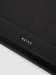 Reiss Black Declan Saffiano Leather Folio - Image 5 of 5
