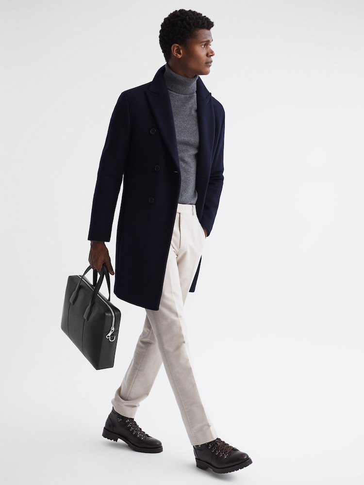 Reiss Black Dominik Leather Briefcase - Image 2 of 6