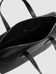 Reiss Black Dominik Leather Briefcase - Image 5 of 6