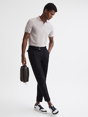 Reiss Black Cole Leather Washbag - Image 2 of 5