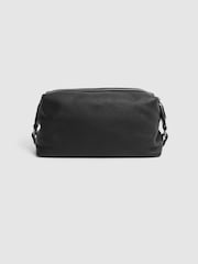 Reiss Black Cole Leather Washbag - Image 3 of 5