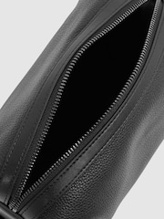 Reiss Black Cole Leather Washbag - Image 4 of 5