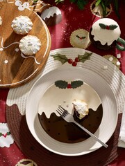 Set of 4 Natural Christmas Pudding Placemats - Image 2 of 2