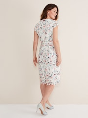 Phase Eight Cream Franky Floral Lace Dress - Image 2 of 6