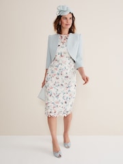 Phase Eight Cream Franky Floral Lace Dress - Image 3 of 6