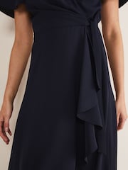 Phase Eight Light Blue Petite Julissa Wrap Dress - Image 5 of 6