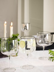 Clear Monogram Gin Glass - Image 3 of 8