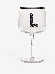 Clear Monogram Gin Glass - Image 5 of 8