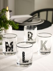 Clear Monogram Tumbler Glass - Image 1 of 8
