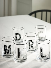 Clear Monogram Tumbler Glass - Image 3 of 8