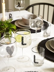 Clear Monogram Tumbler Glass - Image 4 of 8