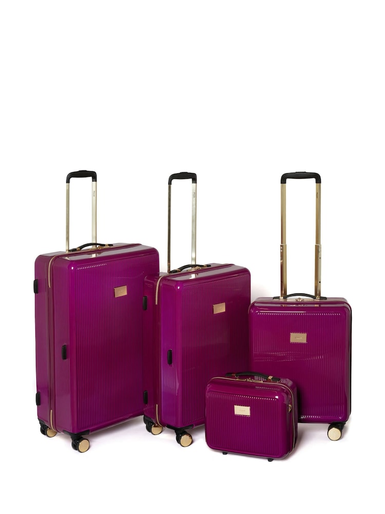 Dune London Pink Olive Medium Suitcase - Image 4 of 4