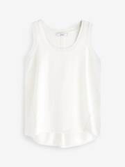 White Satin Front Knit Vest - Image 6 of 6