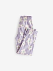 Cream/Lilac Cotton Pyjamas 2 Packs (3-16yrs) - Image 11 of 11