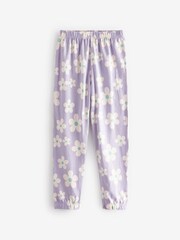 Cream/Lilac Cotton Pyjamas 2 Packs (3-16yrs) - Image 9 of 11
