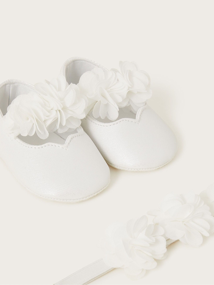 Monsoon Natural Corsage Bando and Bootie Set - Image 2 of 2