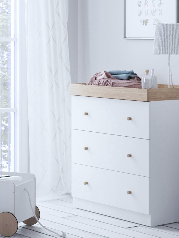 Little Acorns White Burlington Double Wardrobe - Image 1 of 4
