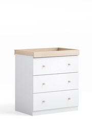 Little Acorns White Burlington Double Wardrobe - Image 3 of 4