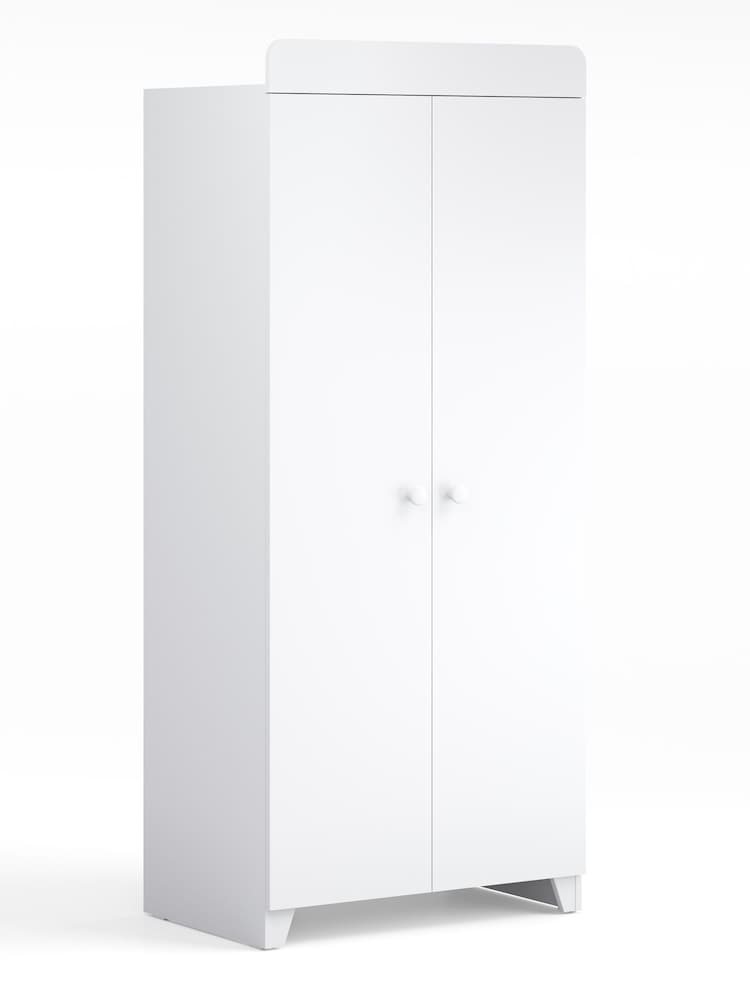Little Acorns White Classic Double Wardrobe - Image 4 of 4